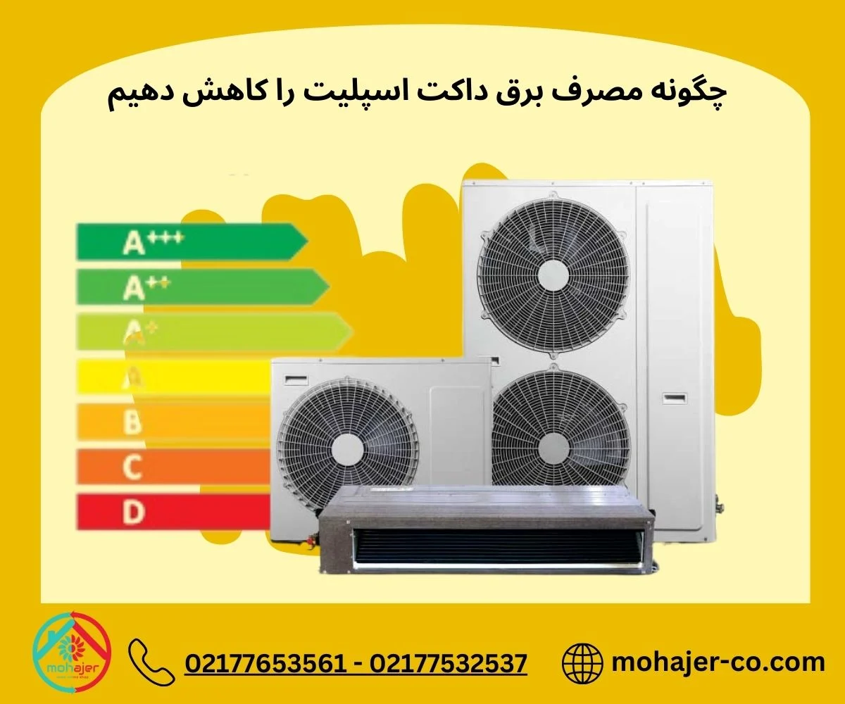 کاهش مصرف برق در داکت اسپلیت