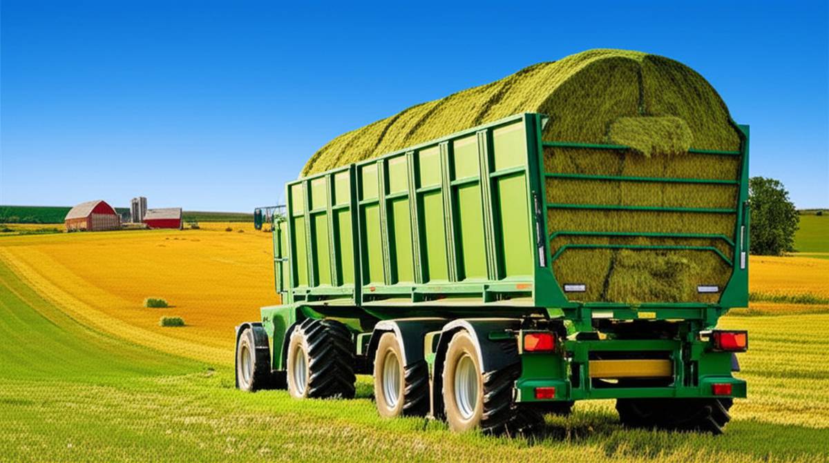 بهترین تریلی مخصوص حمل یونجه و علوفه