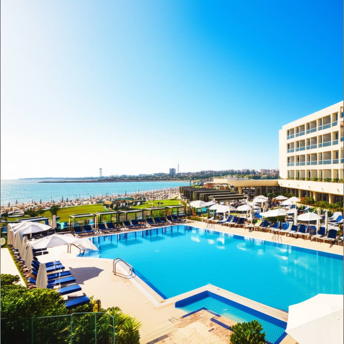 امکانات تفریحی هتل سان هال لارناکا: استخر، اسپا و تفریحات آبی