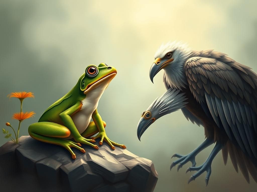 خلاصه کتاب قورباغه و کرکس الین ال لیندی - مهمترین درس‌ها